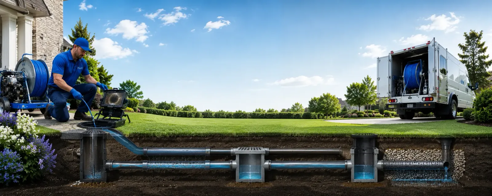 Outdoor drain cleaning information for Gretna, NE